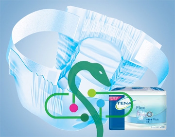 Tena Linea Unisex Incontinenza Assorbenti Flex Maxi 22 Slip Misura Media