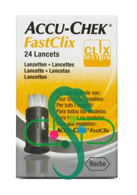 Accu-Chek Linea Controllo Glicemia FastClix 24 Lancette Pungidito