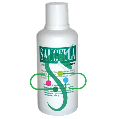 Saugella Linea Attiva Verde Dermoliquido Detergente Intimo Delicato 500 ml