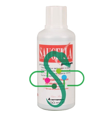 Saugella Linea Poligyn Rosa Dermoliquido Detergente Intimo Delicato 500 ml