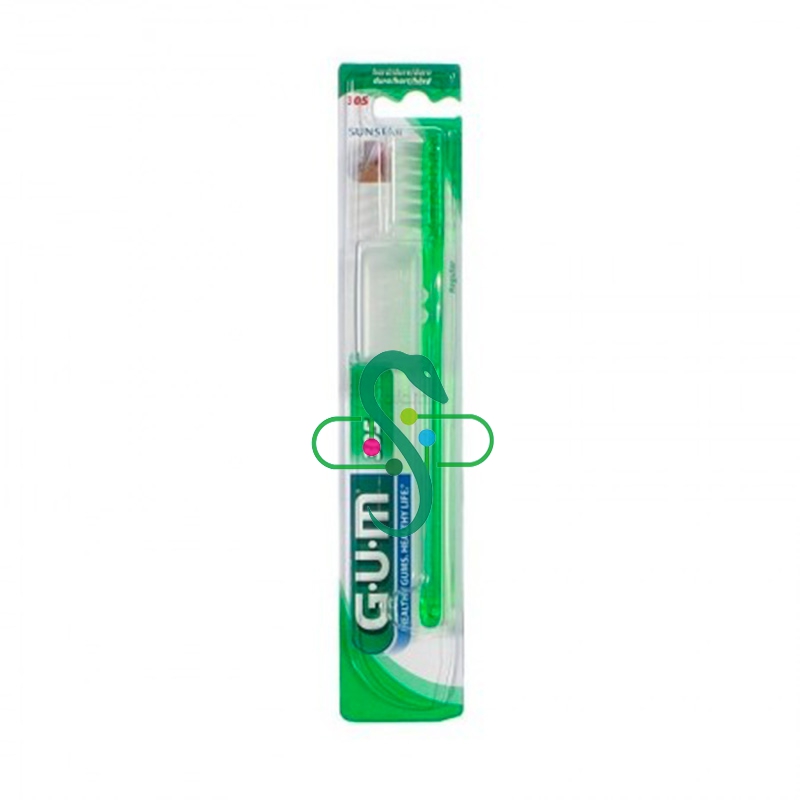 GUM Linea Igiene Dentale Quotidiana Classic 305 Spazzolino Duro Regular