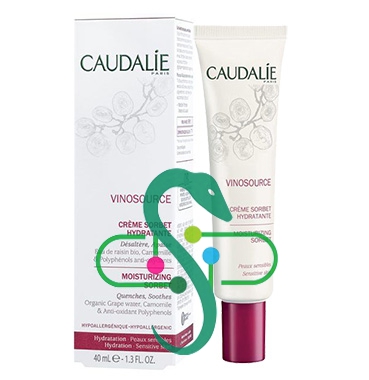 Caudalie Linea Vinosource Idratante Crema Sorbetto Dissetante Lenitiva Viso 40ml