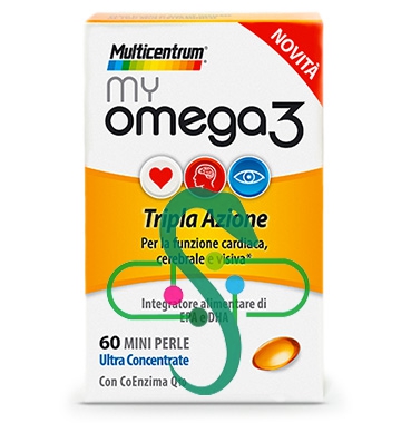 Multicentrum Linea Colesterolo Trigliceridi My Omega3 Integratore 60 Mini Perle