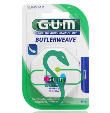 GUM Linea Igiene Dentale Quotidiana Butlerweave Filo Interdentale Cerato 1155