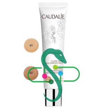 Caudalie Linea Vinoperfect Fluido Colorato Pelle Perfetta SPF20 02 Medium 40 ml