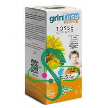 Aboca Linea Dispositivi Medici Grintuss Pediatric Sciroppo per la Tosse 180 g