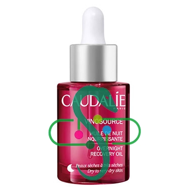 Caudalie Linea Vinosource Huile de Nuit Olio Notte Rigenerante Pelli Secche 30ml
