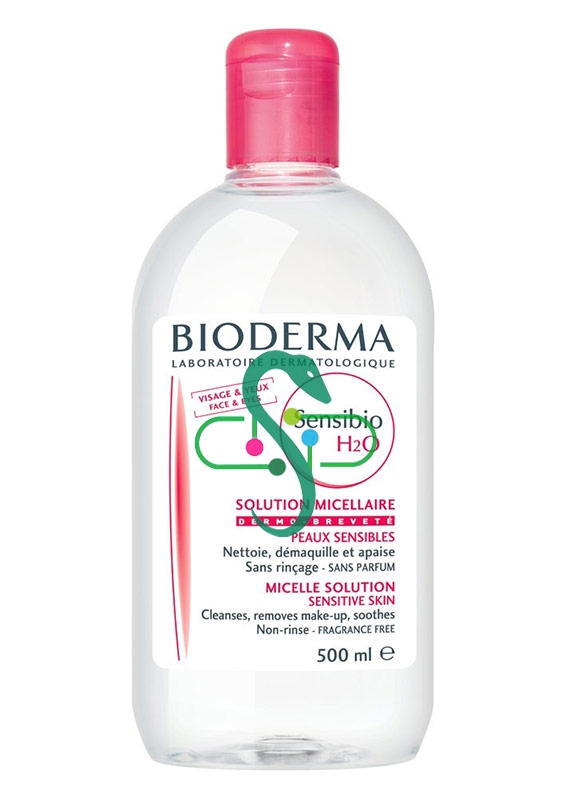 Bioderma Linea Sensibio H2O Detergente Micellare Lenitivo Pelli Sensibili 500 ml