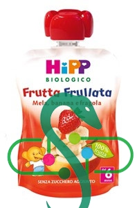 HiPP Linea Svezzamento Bio Frutta Frullata Gusto Mela, Banana e Fragola 90 g