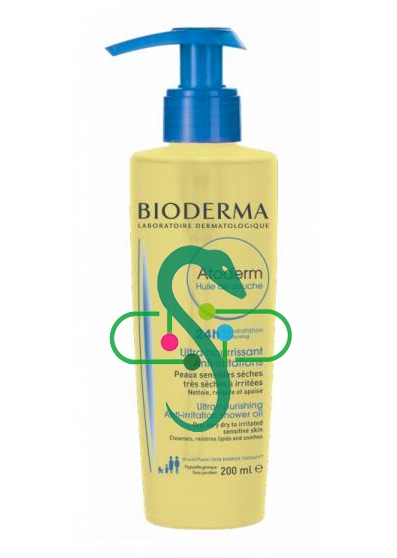 Bioderma Linea Pelli Secche Atoderm Olio Doccia Trattamento Quotidiano 200 ml