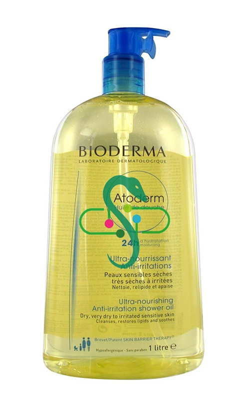 Bioderma Linea Pelli Secche Atoderm Olio Doccia Trattamento Quotidiano 1000 ml