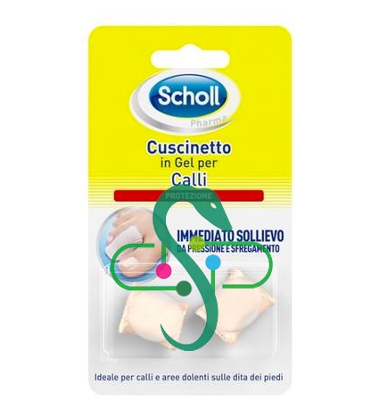 Scholl Linea Dispositivi Medici per Piedi 2 Morbidi Cuscinetti in Gel per Calli