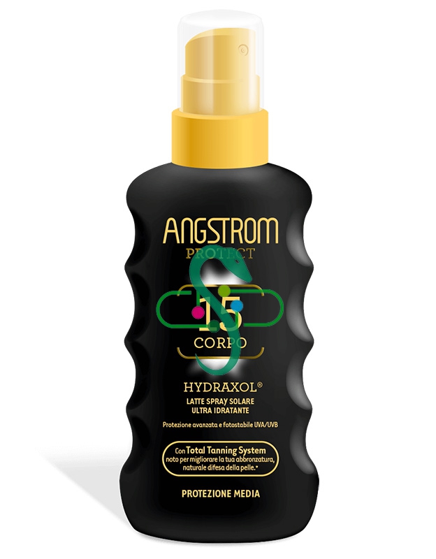 Angstrom Linea Protect Hydraxol Corpo SPF15 Spray Solare Ultra Idratante 175 ml