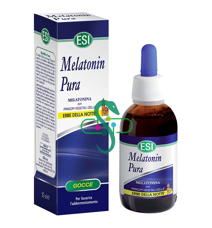Esi Linea Sonno e Relax Melatonin Pura 1 mg con Erbe Integratore Gocce 50 ml