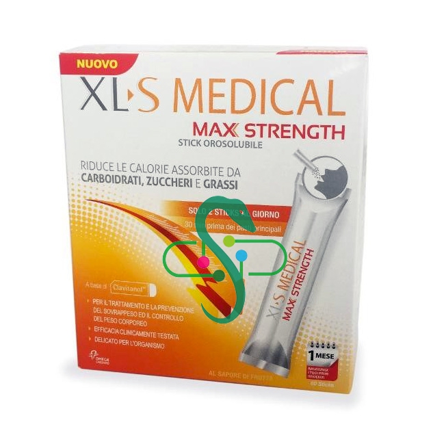 XLS Medical Linea Controllo del Peso Max Strenght Integratore 60 Stick