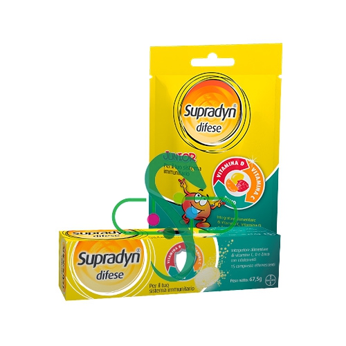 Supradyn Linea Vitamine e Minerali Difese Junior Integratore 25 Caramelle Gommos
