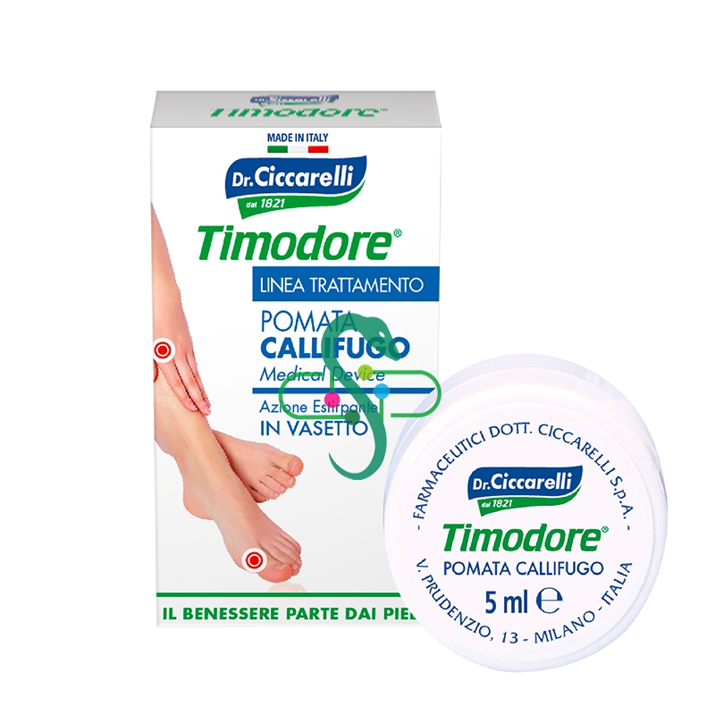 Dottor Ciccarelli Linea Timodore Piedi Callifugo Pomata in Vasetto 5 ml