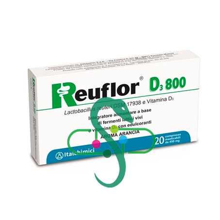 Italchimici Linea Intestino Sano Reuflor D3 800 Integratore 20 Compresse