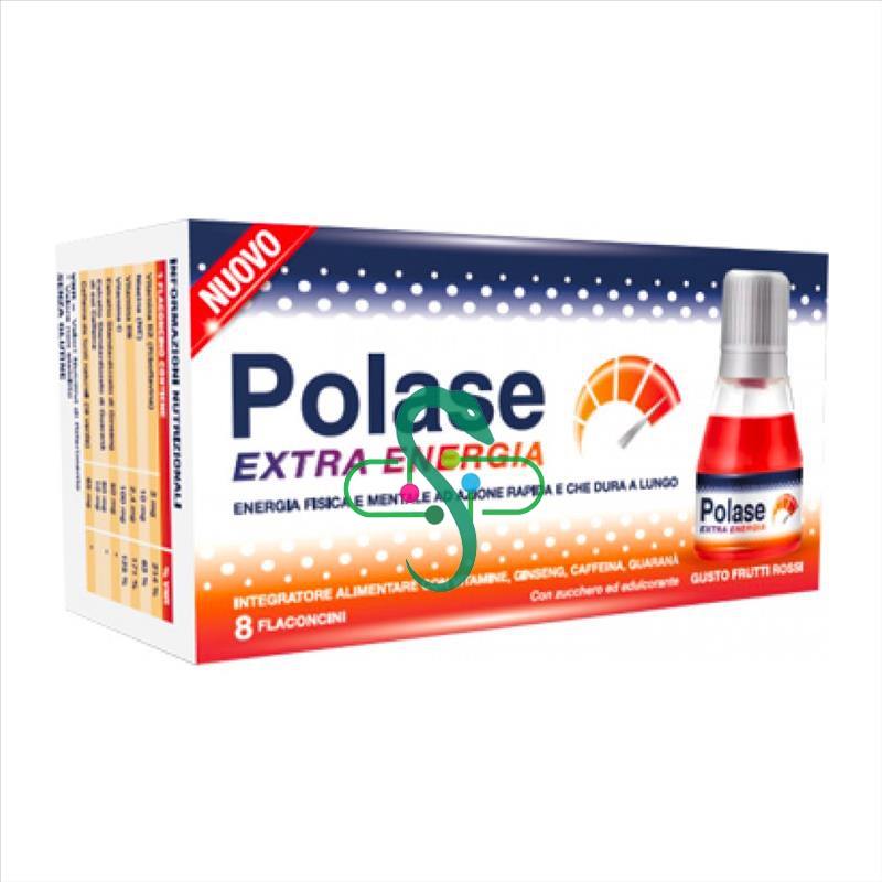 Polase Linea Vitamine e Minerali Polase Extra Energia Integratore 8 Flaconcini
