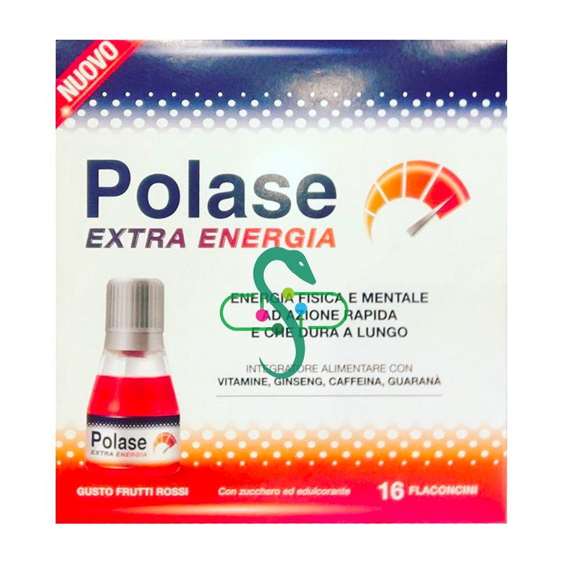 Polase Linea Vitamine e Minerali Polase Extra Energia Integratore 16 Flaconcini