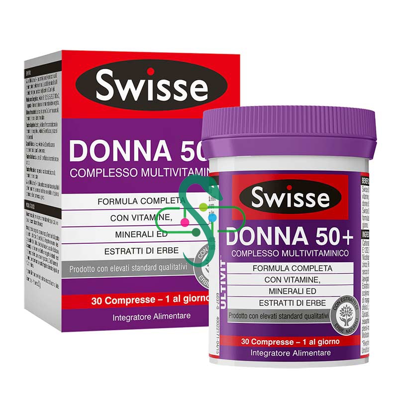 Swisse Linea Vitamine Minerali Multivitaminico Donna50+ Integratore 30 compresse