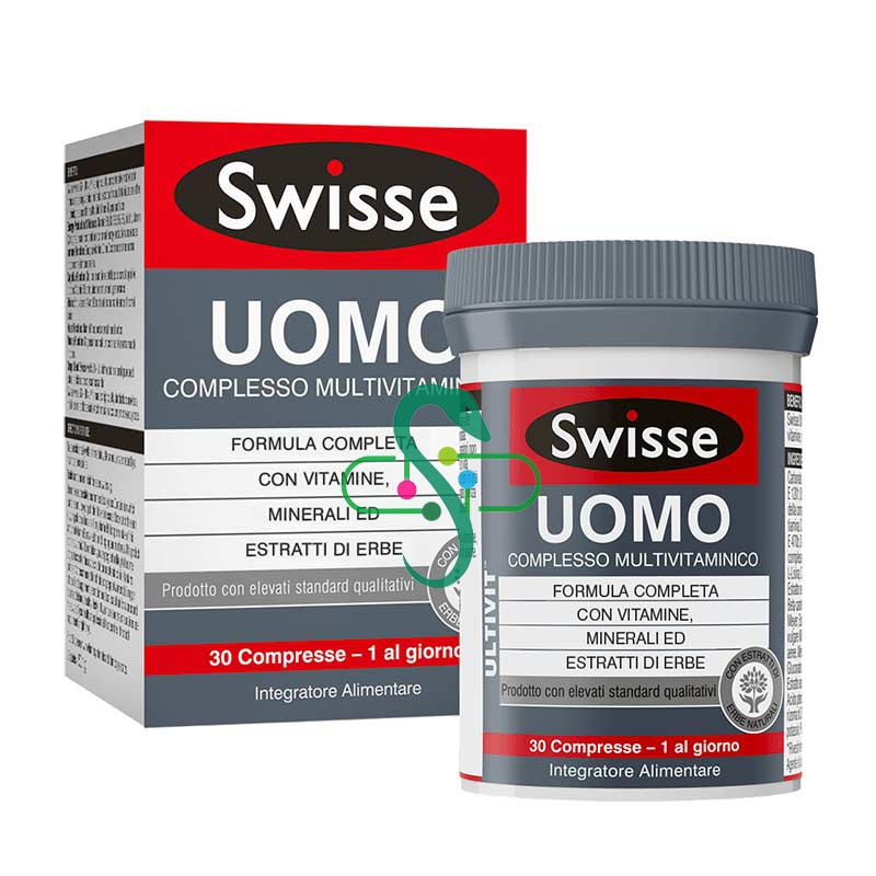 Swisse Linea Vitamine Minerali Multivitaminico Uomo Integratore 30 compresse