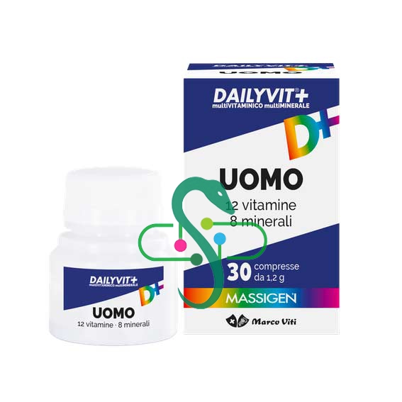 Massigen Linea Vitamine Minerali Dailyvit+ Uomo Integratore 30 Compresse