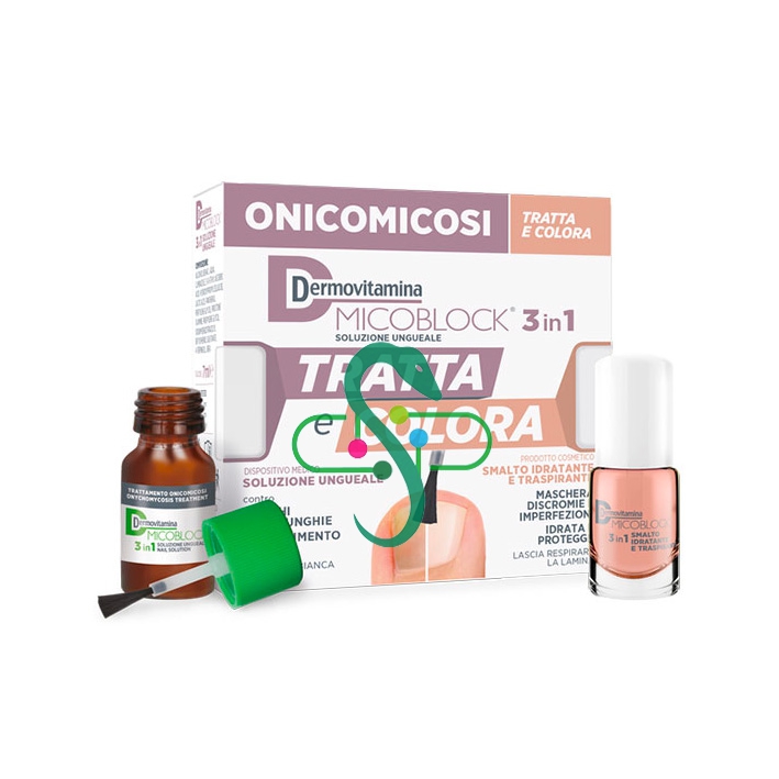 Dermovitamina Linea Dispositivi Medici Onicomicosi Micoblock Tratta e Colora 7ml