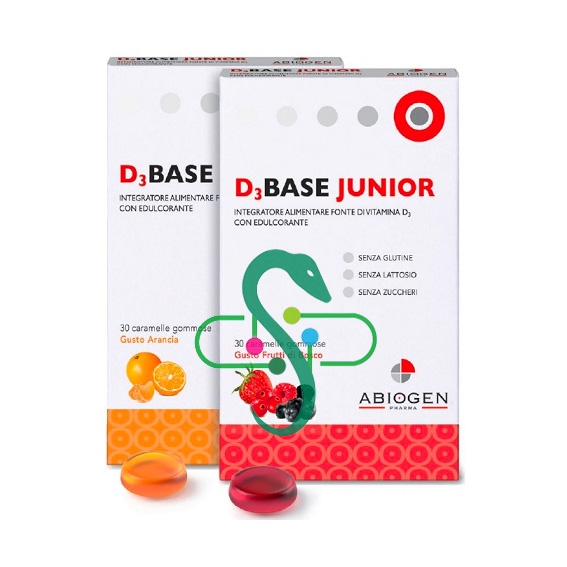 Abiogen Pharma Linea Salute Ossea Dbase 3 Junior Integratore 30 Caramel Arancia