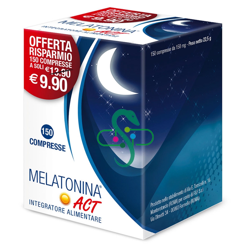 Linea Act Linea Sonno e Serenit Melatonina Act Integratore 150 Compresse