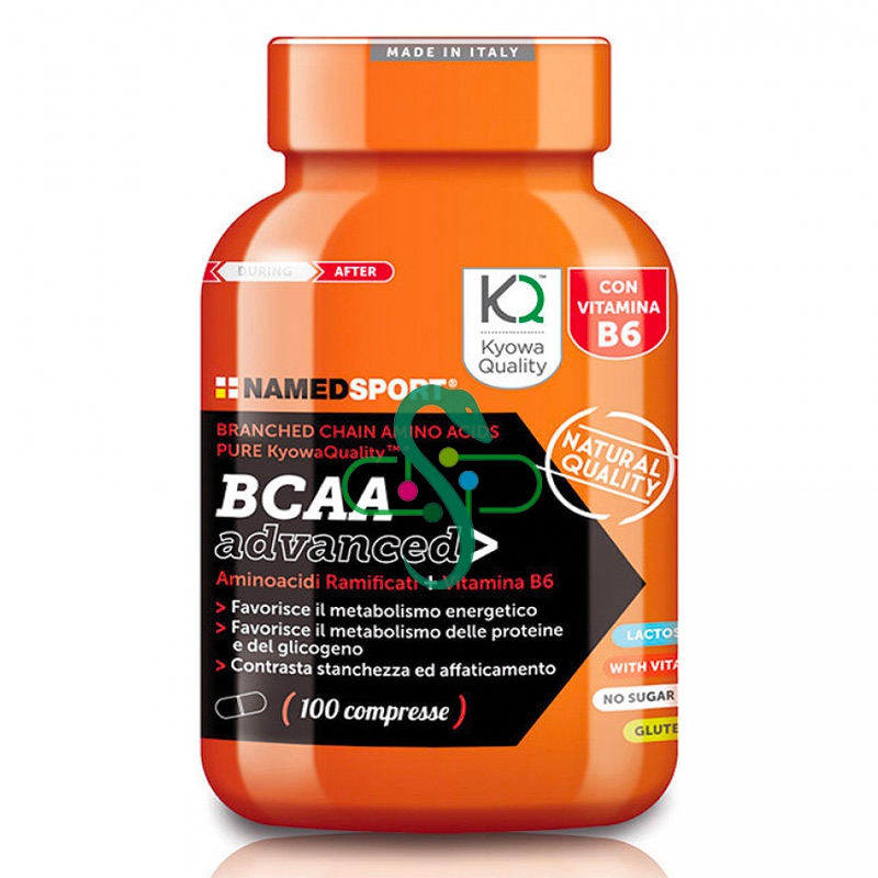 Named Sport Linea Integrazione Sportiva BCAA Advanced Integratore 100 Compresse