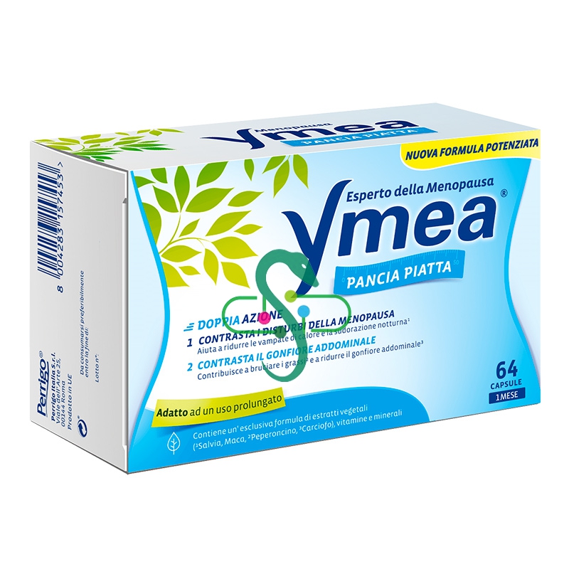 Perrigo Linea Menopausa Ymea Pancia Piatta Integratore Alimentare 64 Capsule