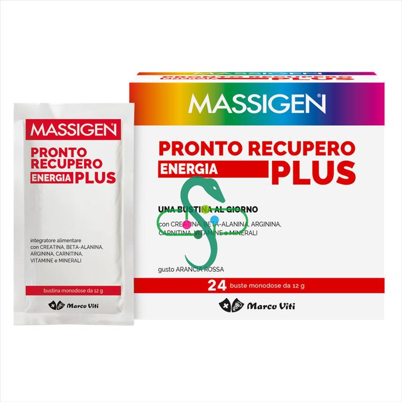 Massigen Linea Benessere Pronto Recupero Energia Plus Integratore 24+2 Buste