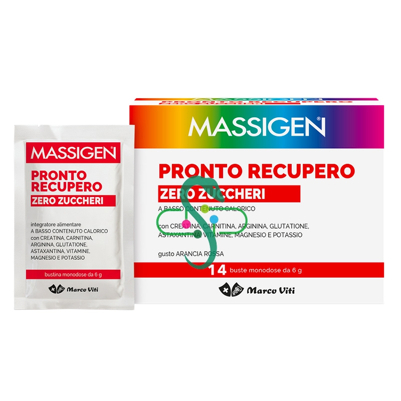 Massigen Linea Benessere Pronto Recupero Zero Zuccheri Integratore 14+4 Buste