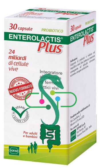 Sofar Linea Intestino Sano Enterolactis Integratore Fermenti Lattici 30 Capsule