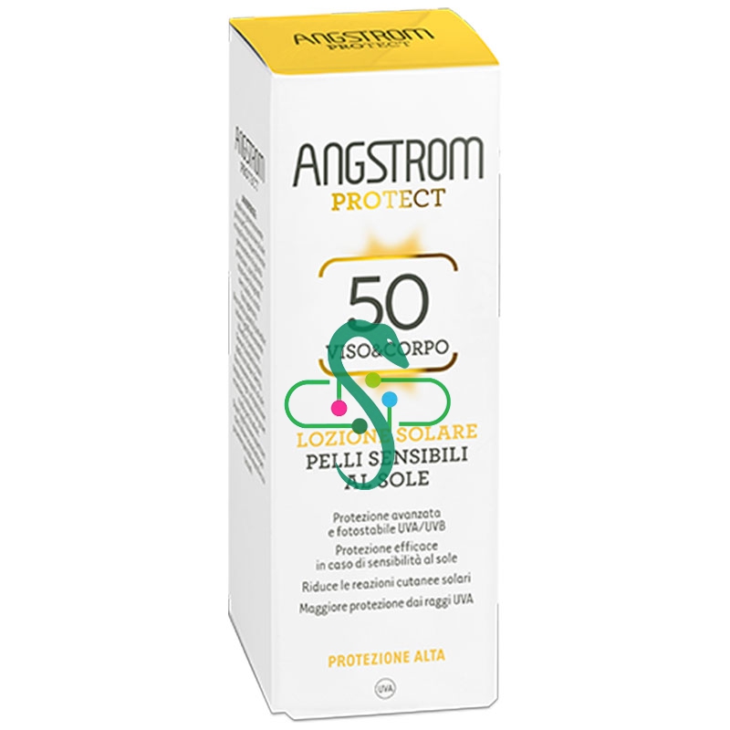 Angstrom Linea Corpo Lozione Solare Pelli Sensibili Protezione 50 100 ml