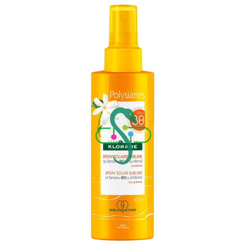 Klorane Linea Polysianes Spray Solare Sublime Protezione Alta SPF530 200 ml