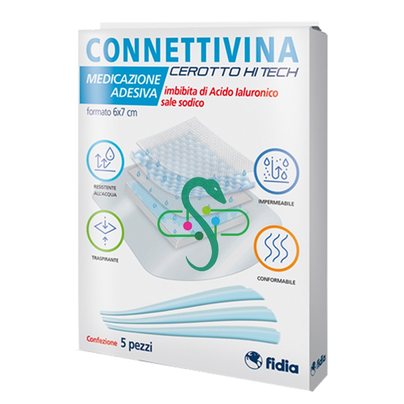 Fidia Linea Dispositivi Medici Connettivina Cerotto HI Tech 6x7 cm