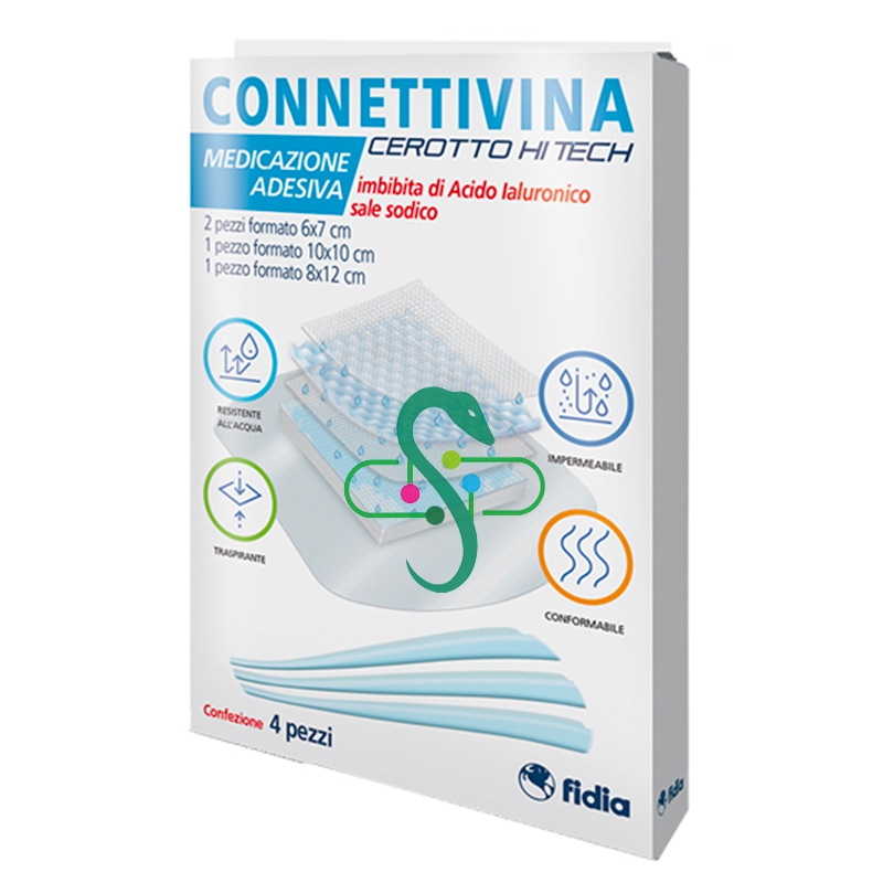 Fidia Linea Dispositivi Medici Connettivina Cerotto HI Tech 4 pezzi mix