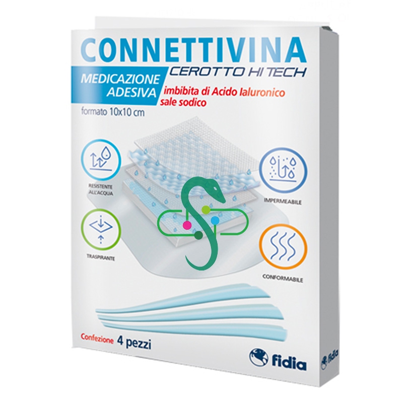 Fidia Linea Dispositivi Medici Connettivina Cerotto HI Tech 10x10 cm